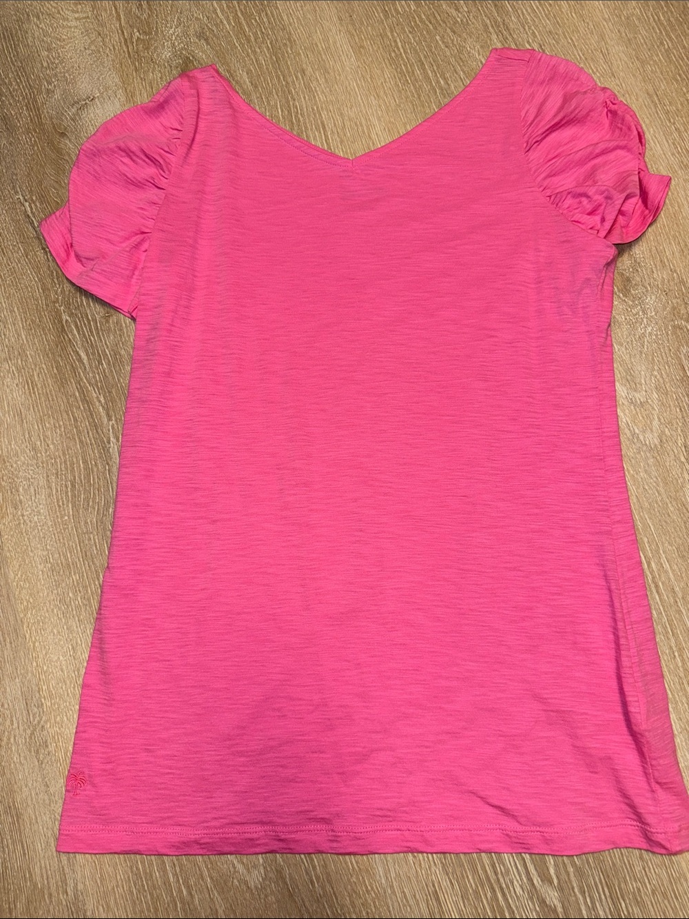 Lilly Pulitzer Leila top in Hotty pink size large NWOT